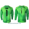 Camiseta de fútbol Portero Manga Larga Francia Hugo Lloris 1 Segunda Equipación Mundial 2022 - Hombre